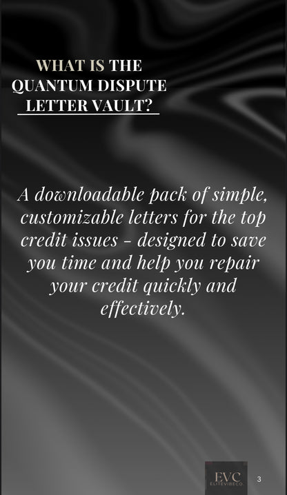 Quantum Dispute Letter Vault